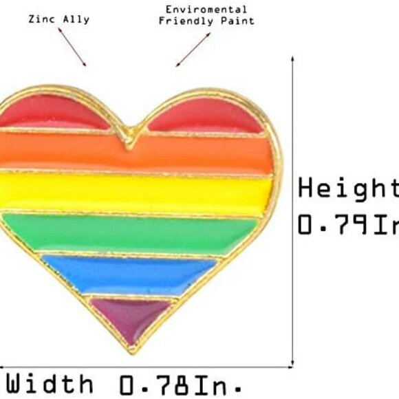 Love is Love Theme Enamel Lapel Pin Brooch Badge - Picture 3 of 6